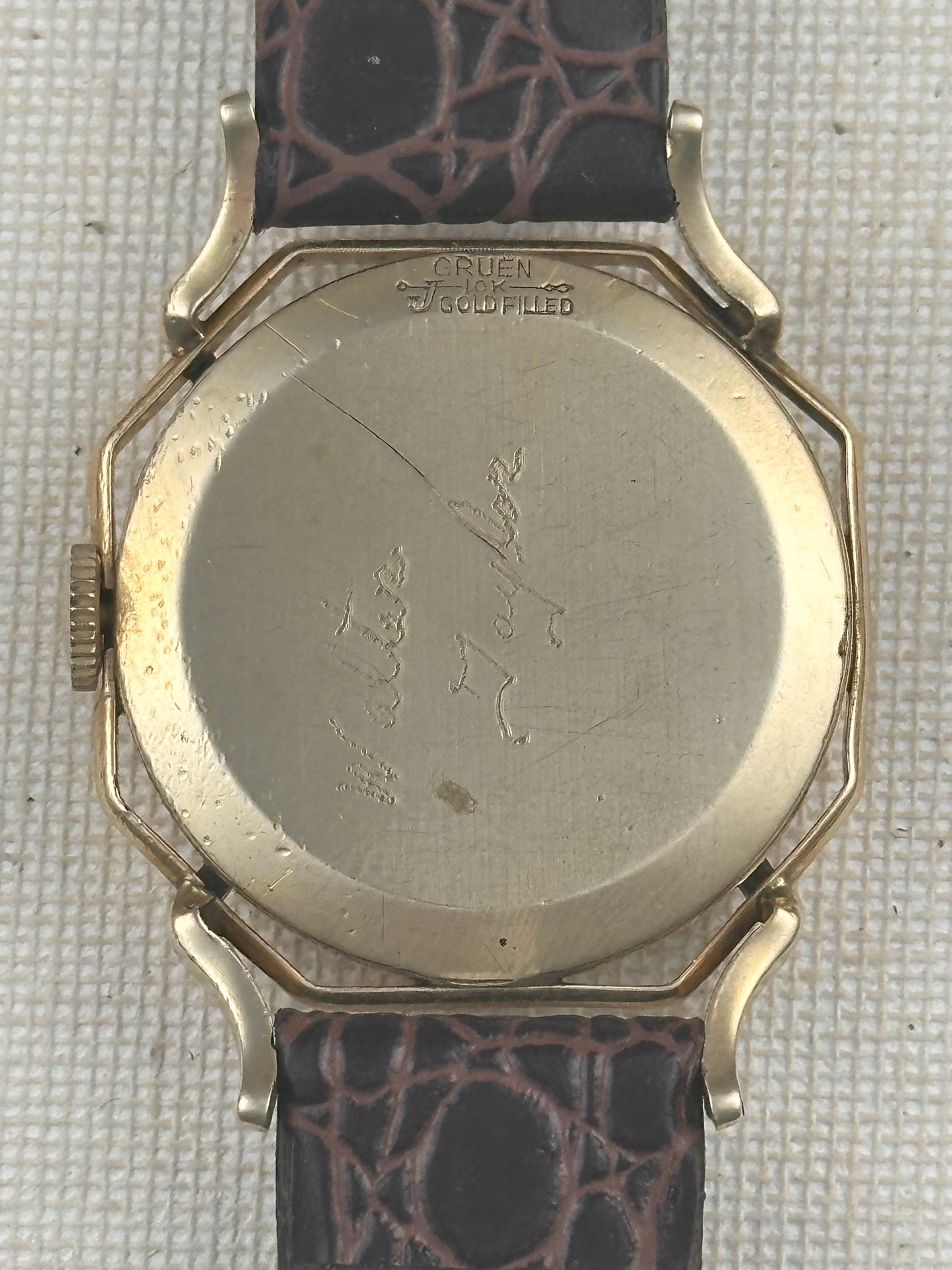 Gruen Precision Spider White Dial Vintage