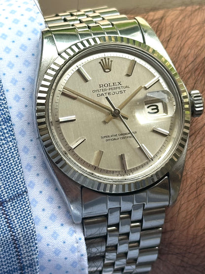 Rolex Datejust Silver Dial c.1964 Vintage