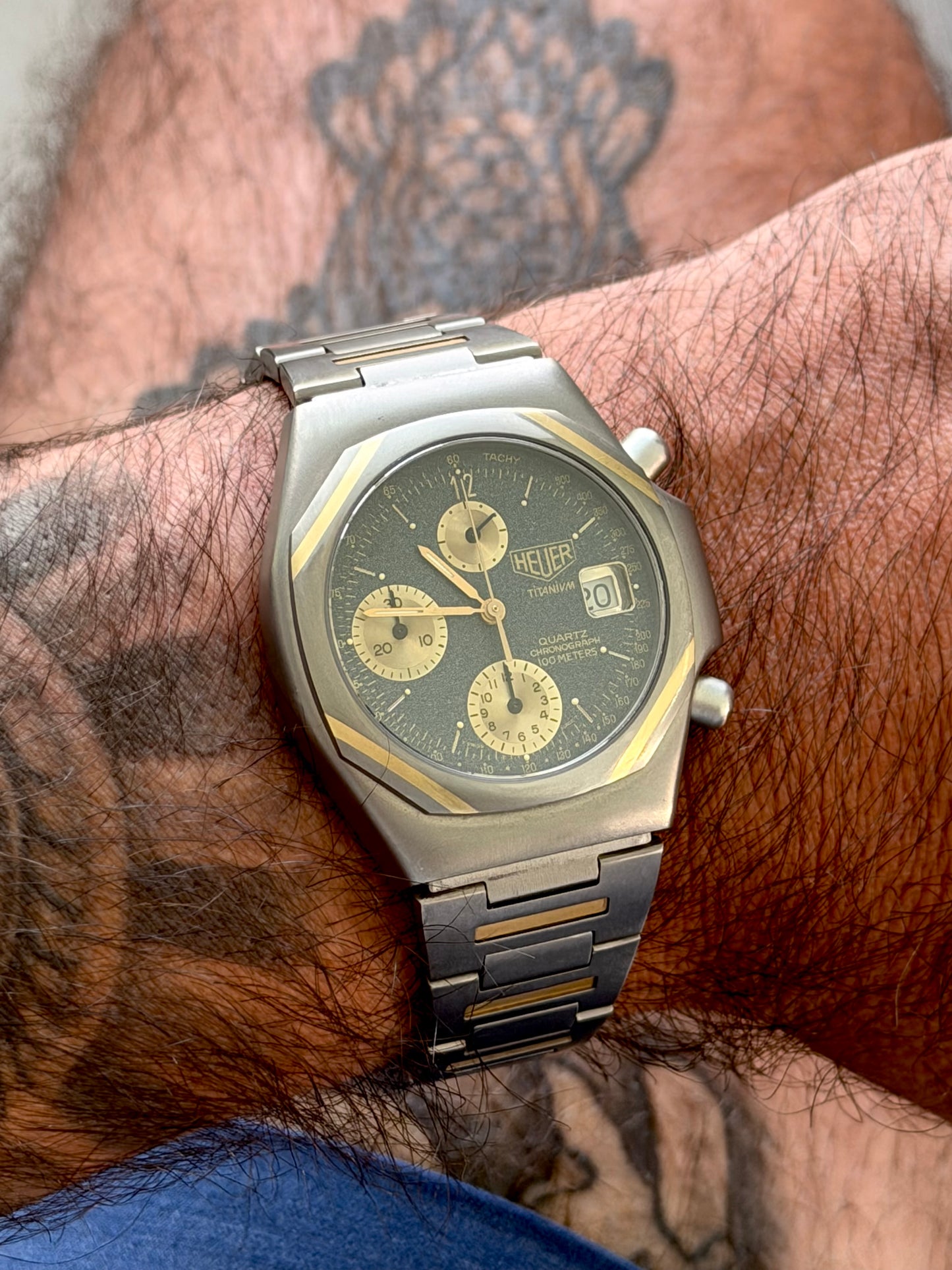 Heuer Titanium "Fittipaldi" Box Papers Vintage