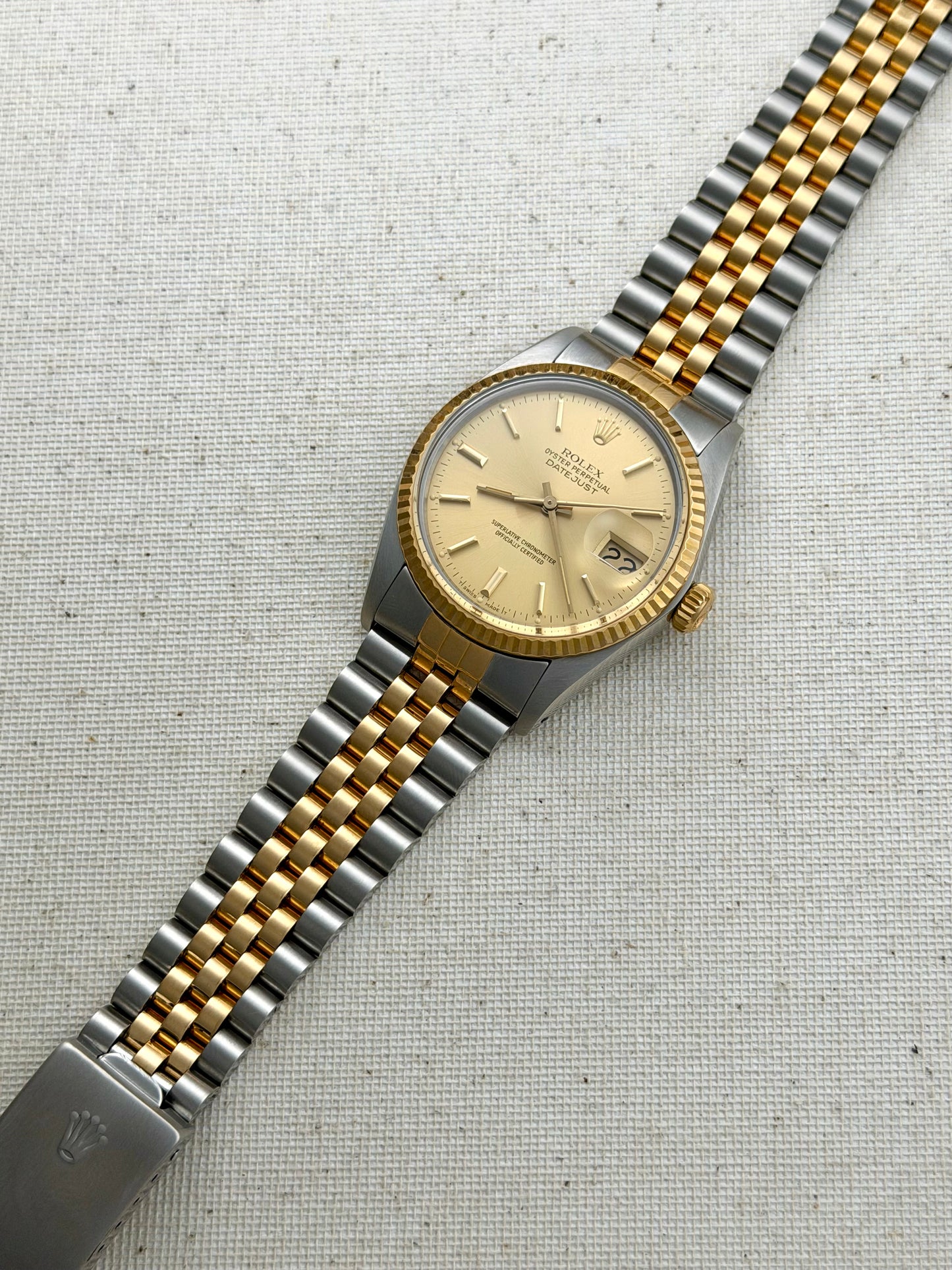 Rolex Datejust Two-Tone Champagne Dial Vintage