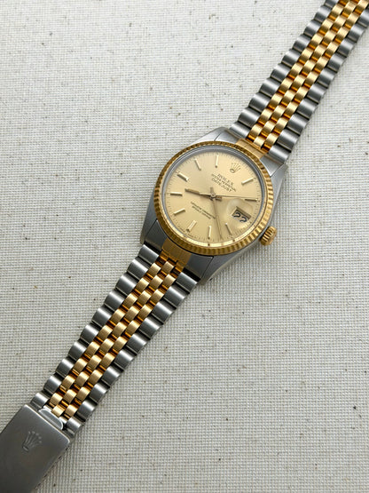 Rolex Datejust Two-Tone Champagne Dial Vintage