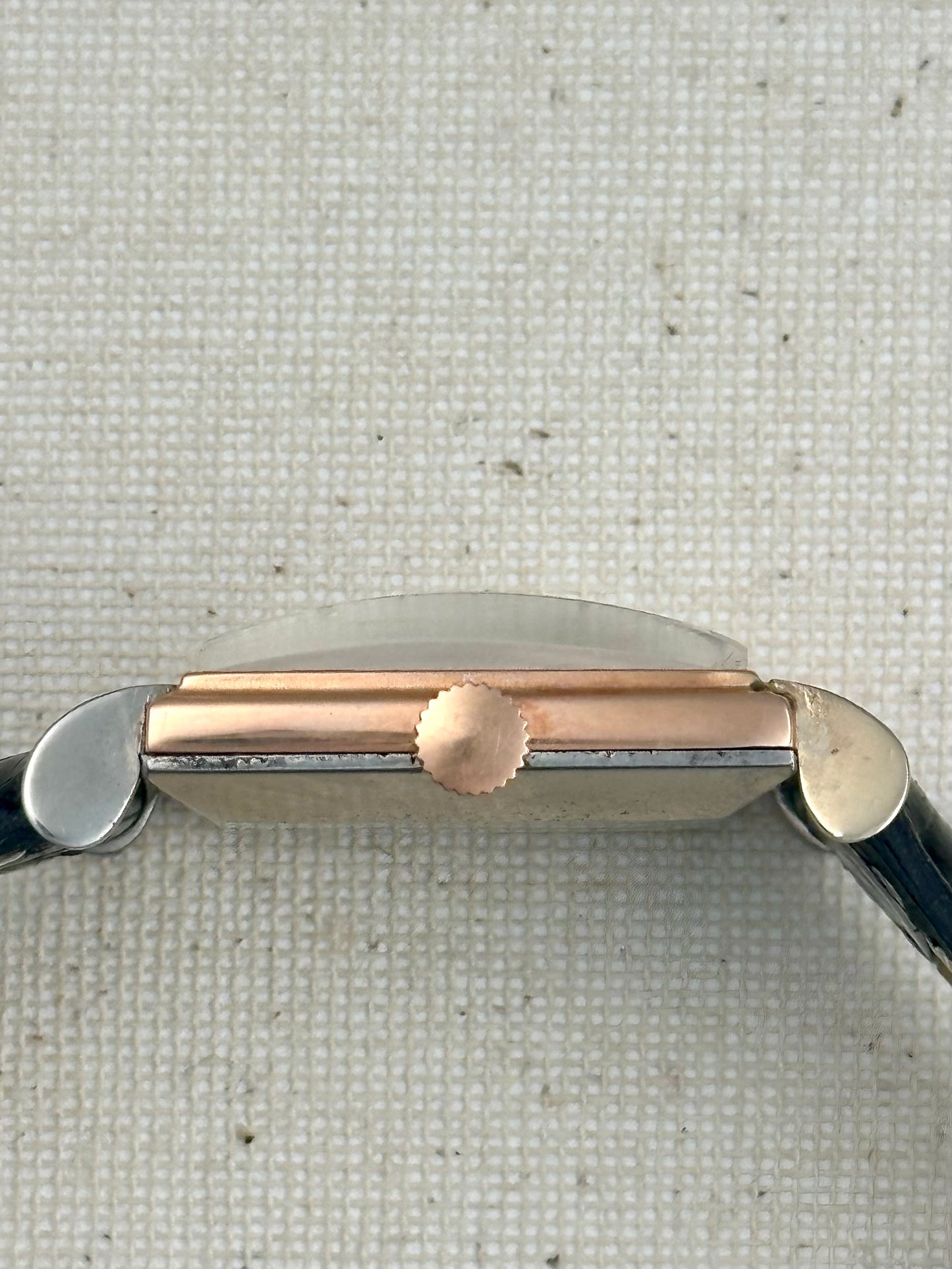 LeCoultre Rose Gold Cap Dress Tank Vintage