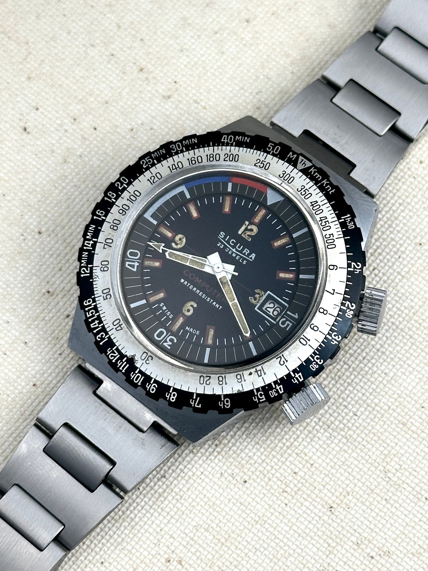 Sicura "Computer" Diver Jumbo Vintage