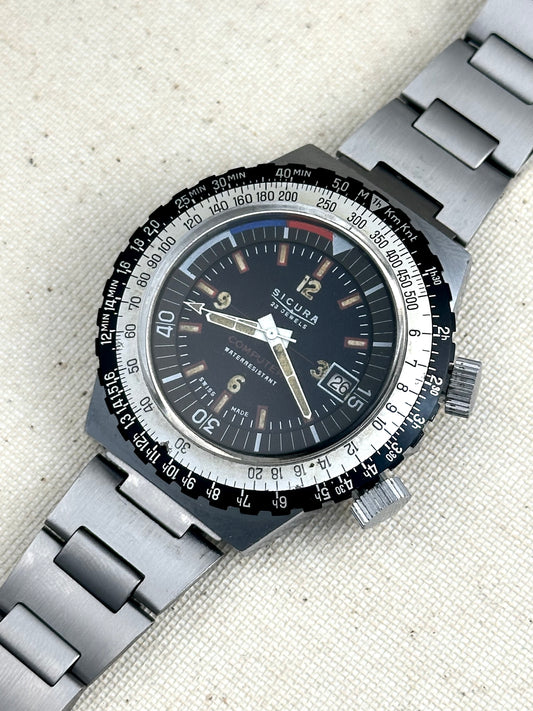 Sicura "Computer" Diver Jumbo Vintage