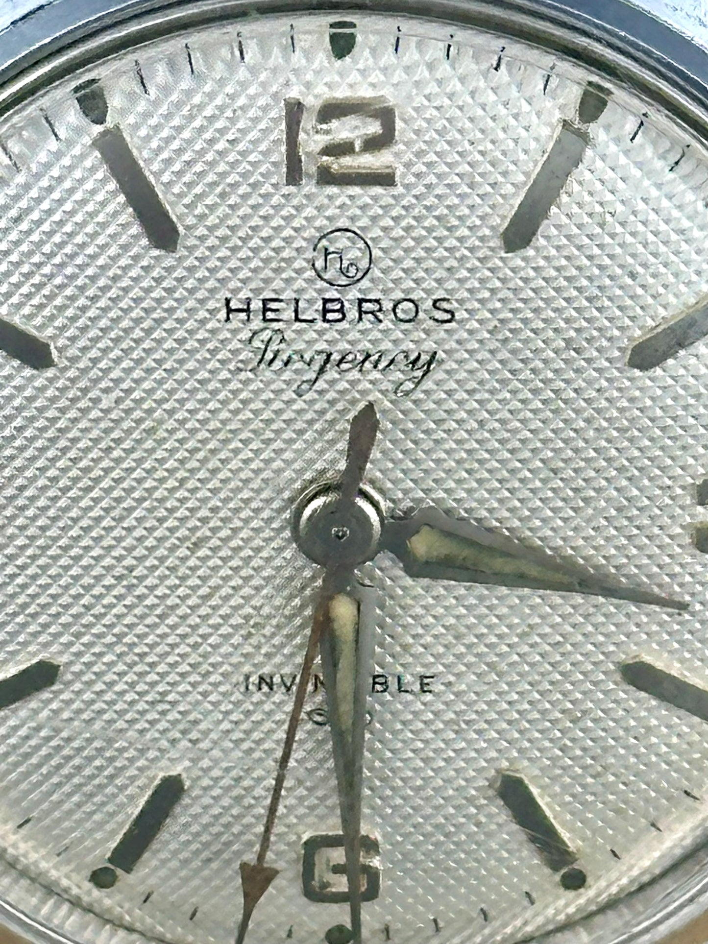 Helbros Waffle Dial Vintage
