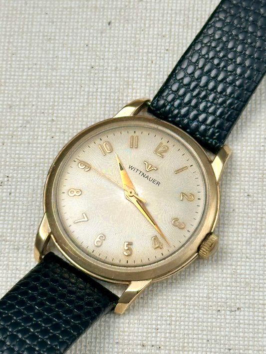 Wittnauer Satin Ribbed Dial Vintage