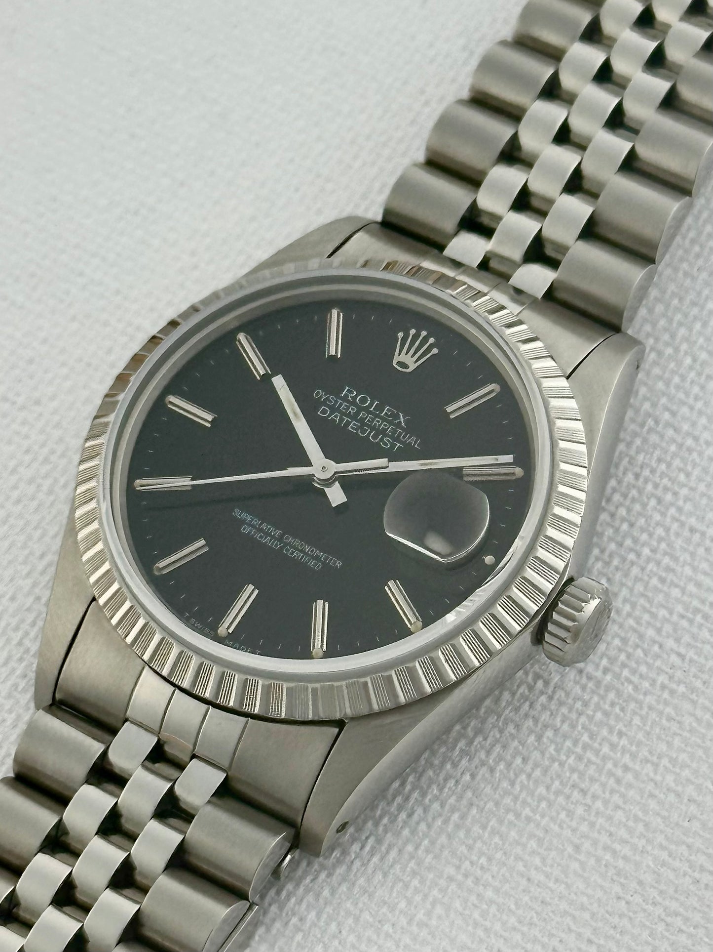 Rolex Datejust Black Dial Vintage