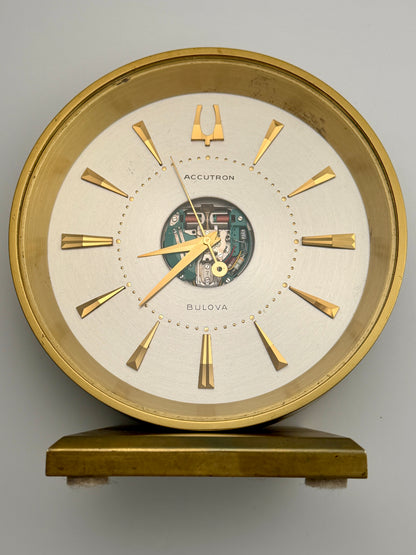 Accutron Spaceview Desk Clock Vintage