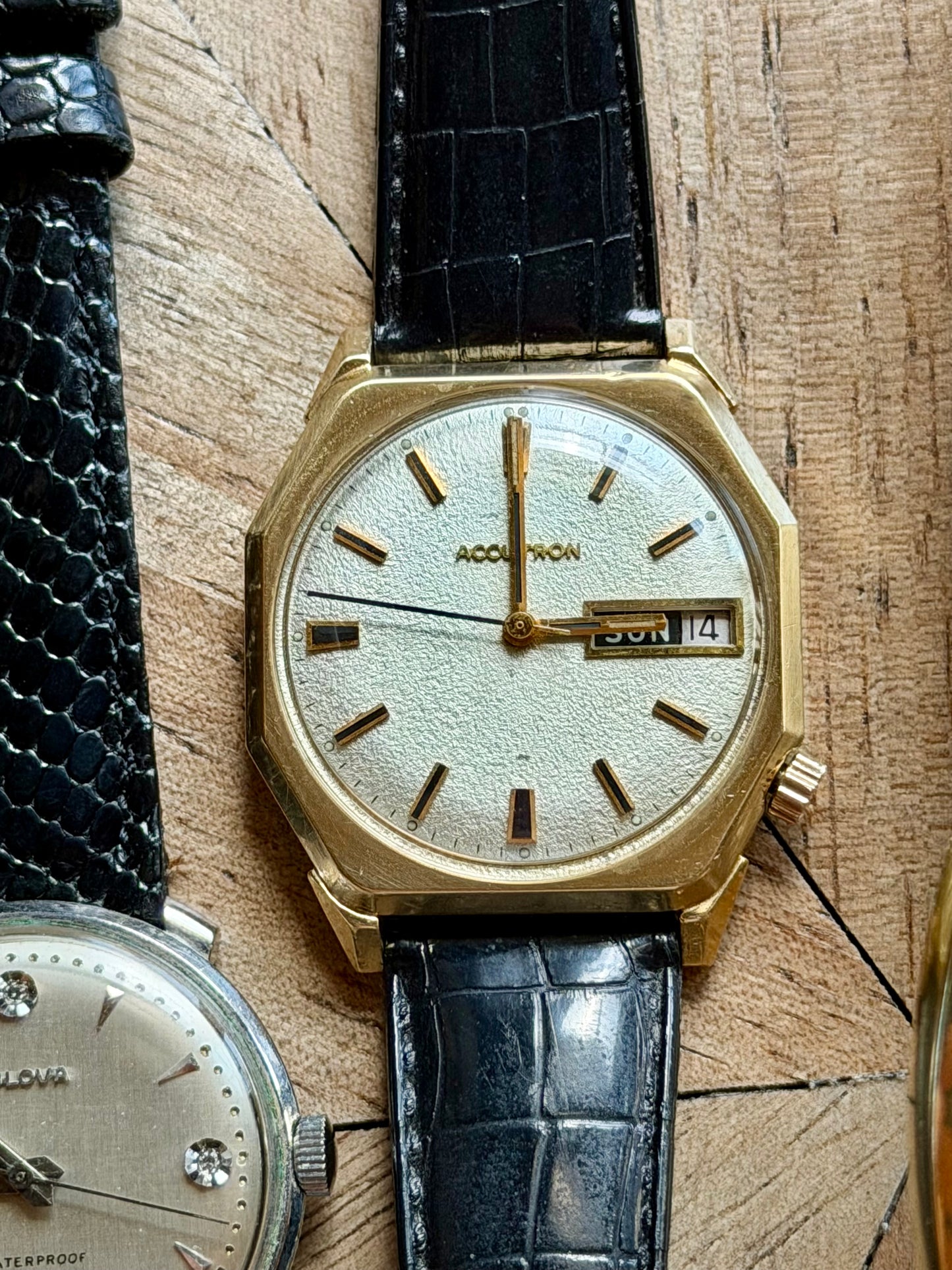 Accutron 218 Octagon Texture Dial Vintage