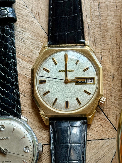 Accutron 218 Octagon Texture Dial Vintage