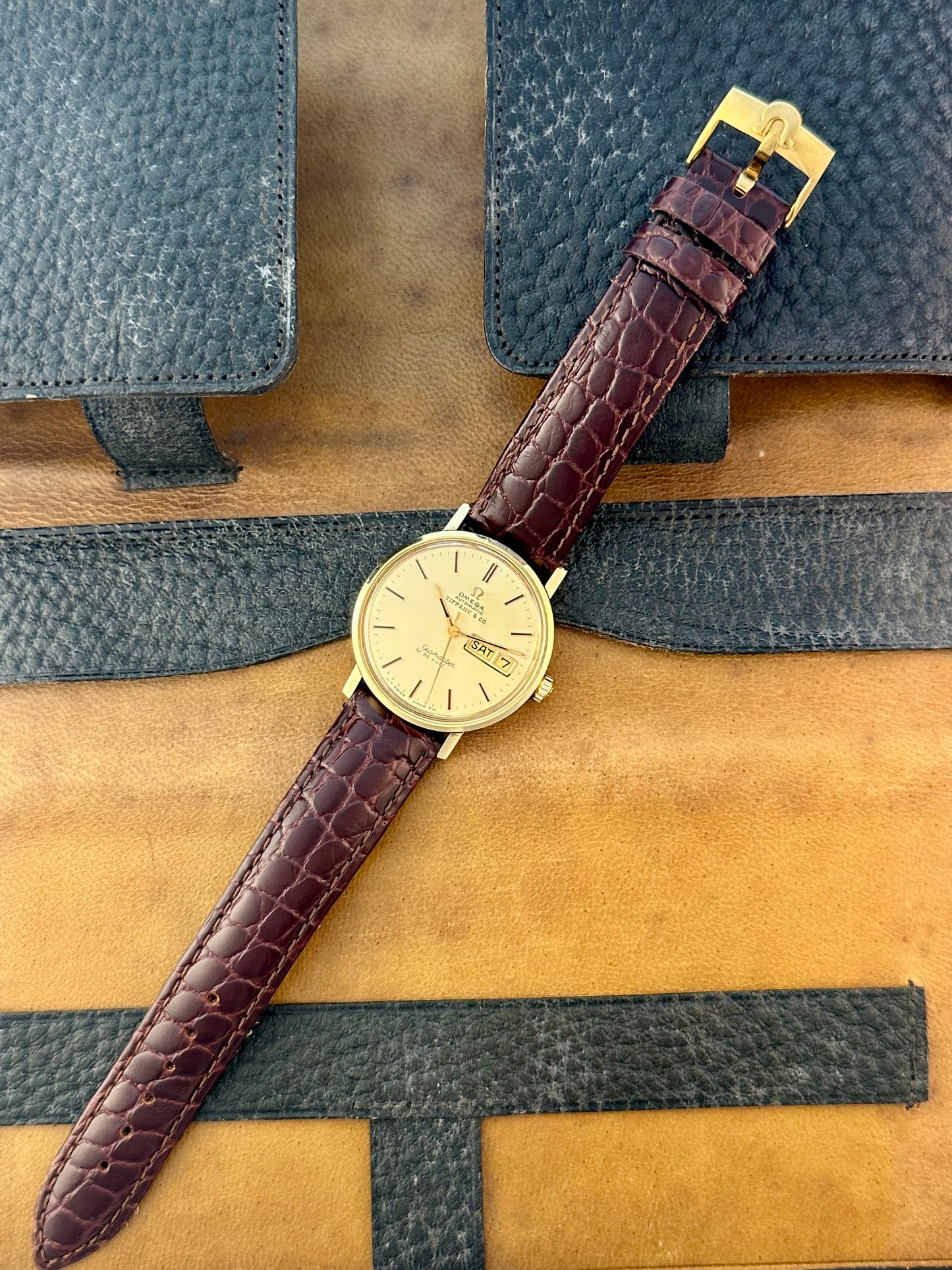 Omega Seamaster De Ville 14k Retailed by Tiffany & Co. Vintage