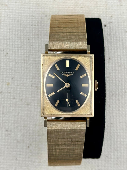 Longines Black and Gold Tank Vintage
