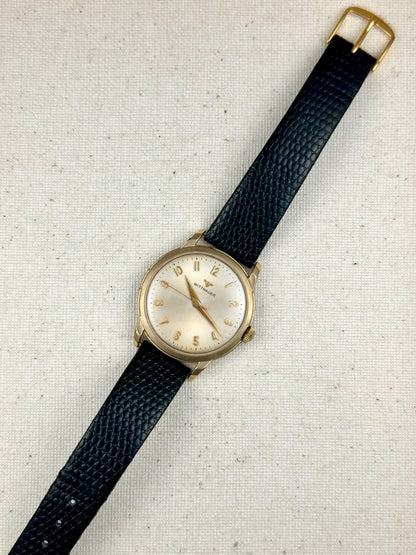 Wittnauer Satin Ribbed Dial Vintage