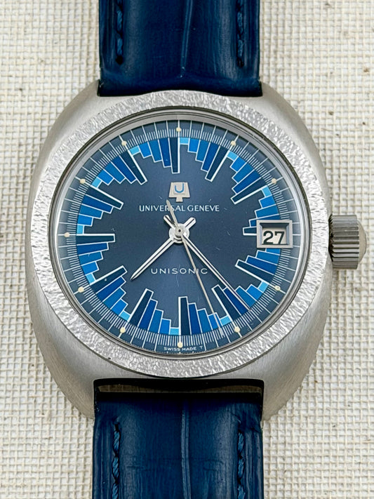 Universal Geneve Unisonic "Buzzsaw" w/box Vintage