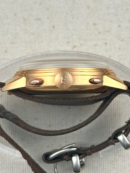 Eberhard 18k Gold Tri-Compax 1947 Vintage