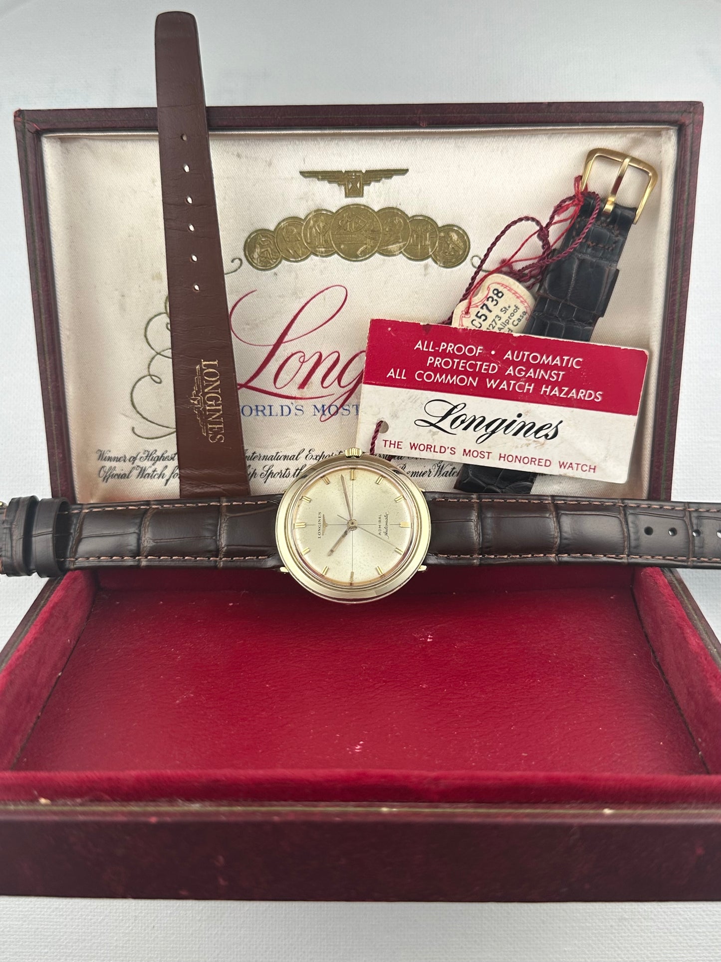 Longines 14k Gold Admiral 1200 Vintage