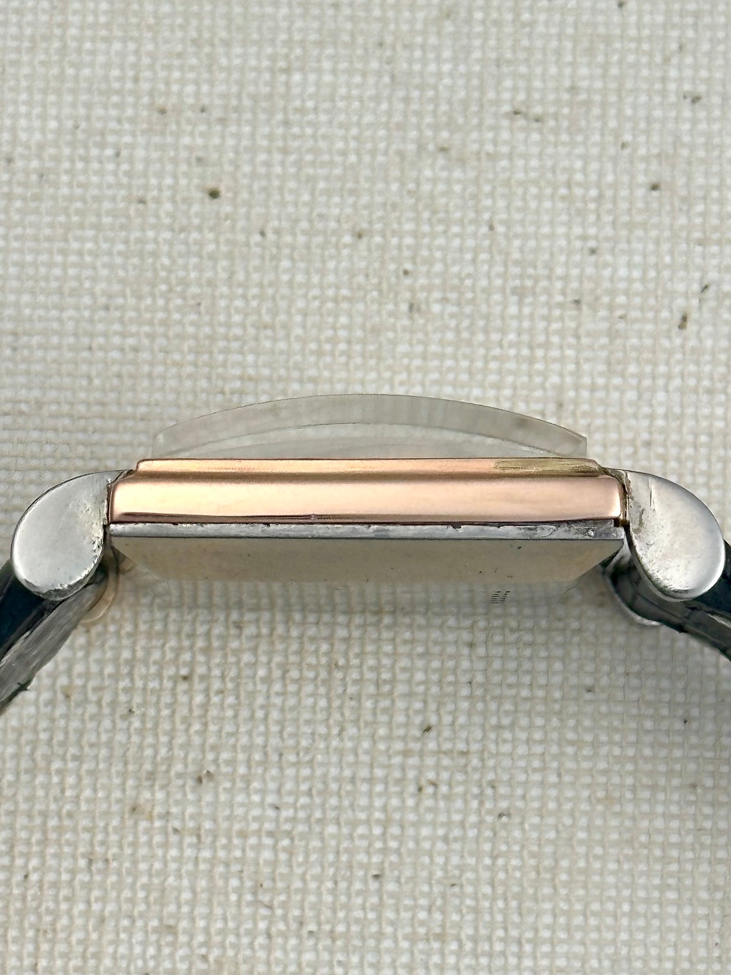 LeCoultre Rose Gold Cap Dress Tank Vintage