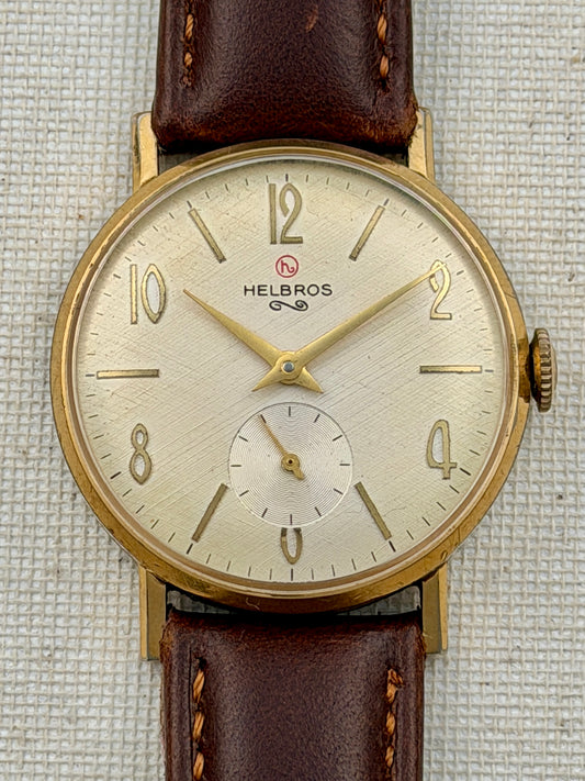 Helbros France Linen Dial Vintage