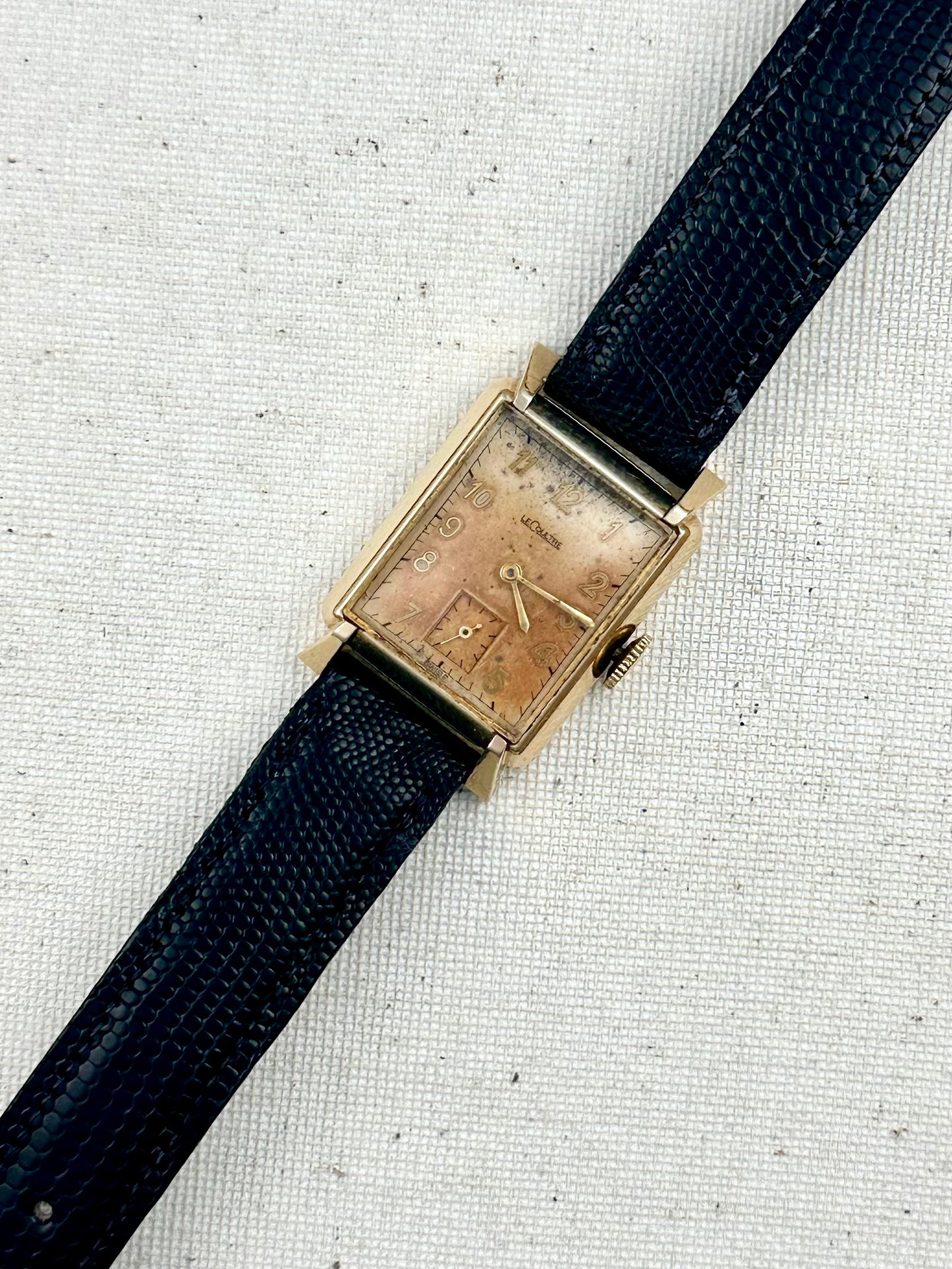 LeCoultre Tank Patina Dial Vintage