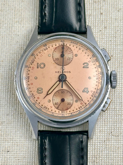 Helbros Copper Dial "up down" Chronograph Vintage