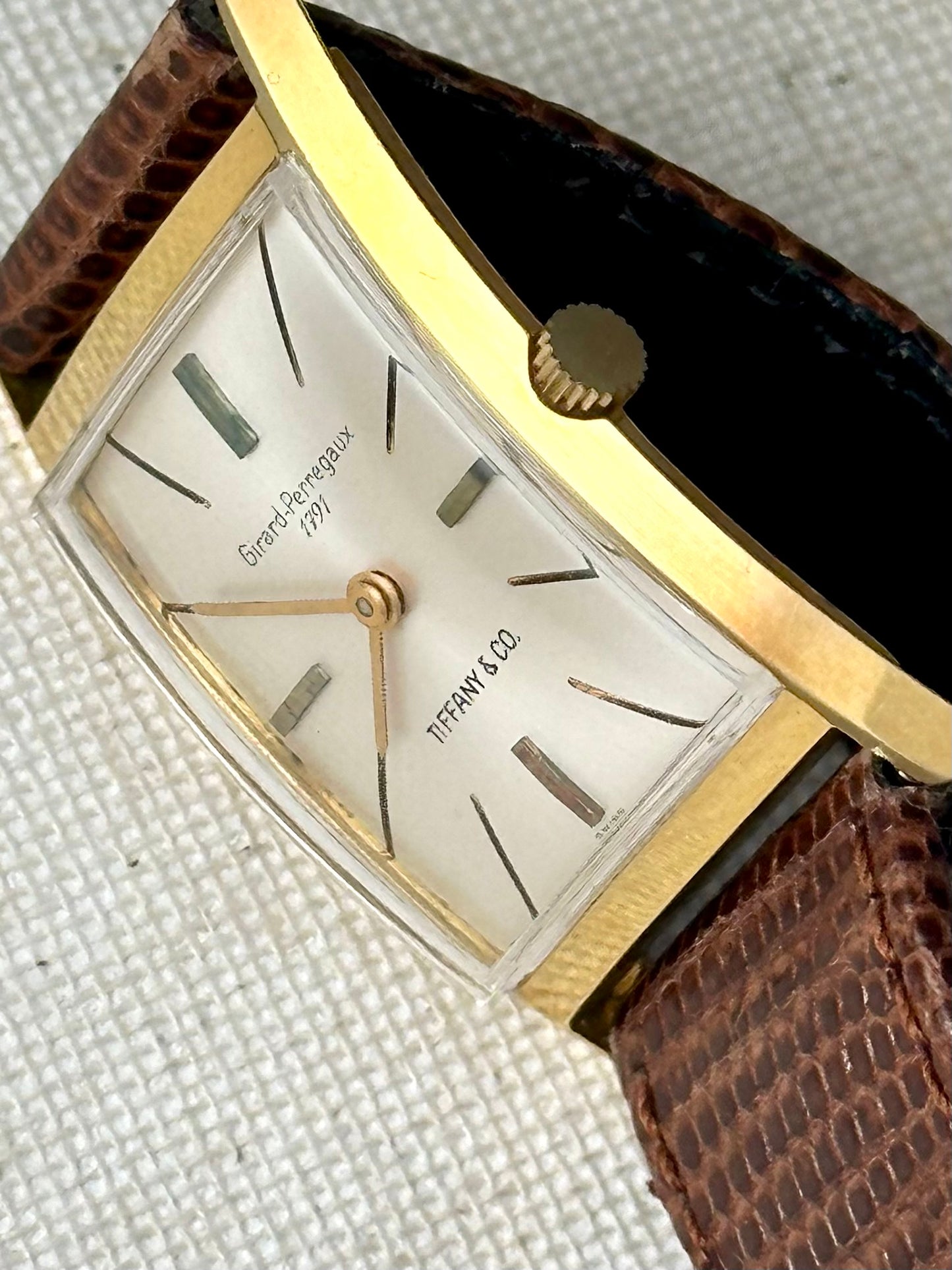 Girard Perregaux retailed by Tiffany Vintage 18k Gold