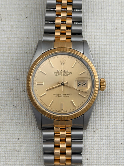 Rolex Datejust Two-Tone Champagne Dial Vintage