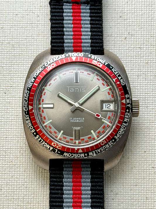 Tanis World Time Diver Vintage