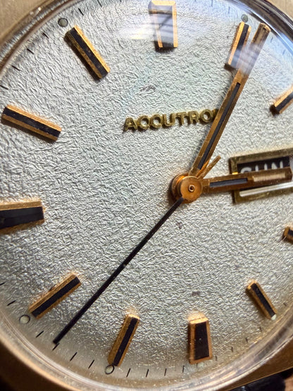 Accutron 218 Octagon Texture Dial Vintage