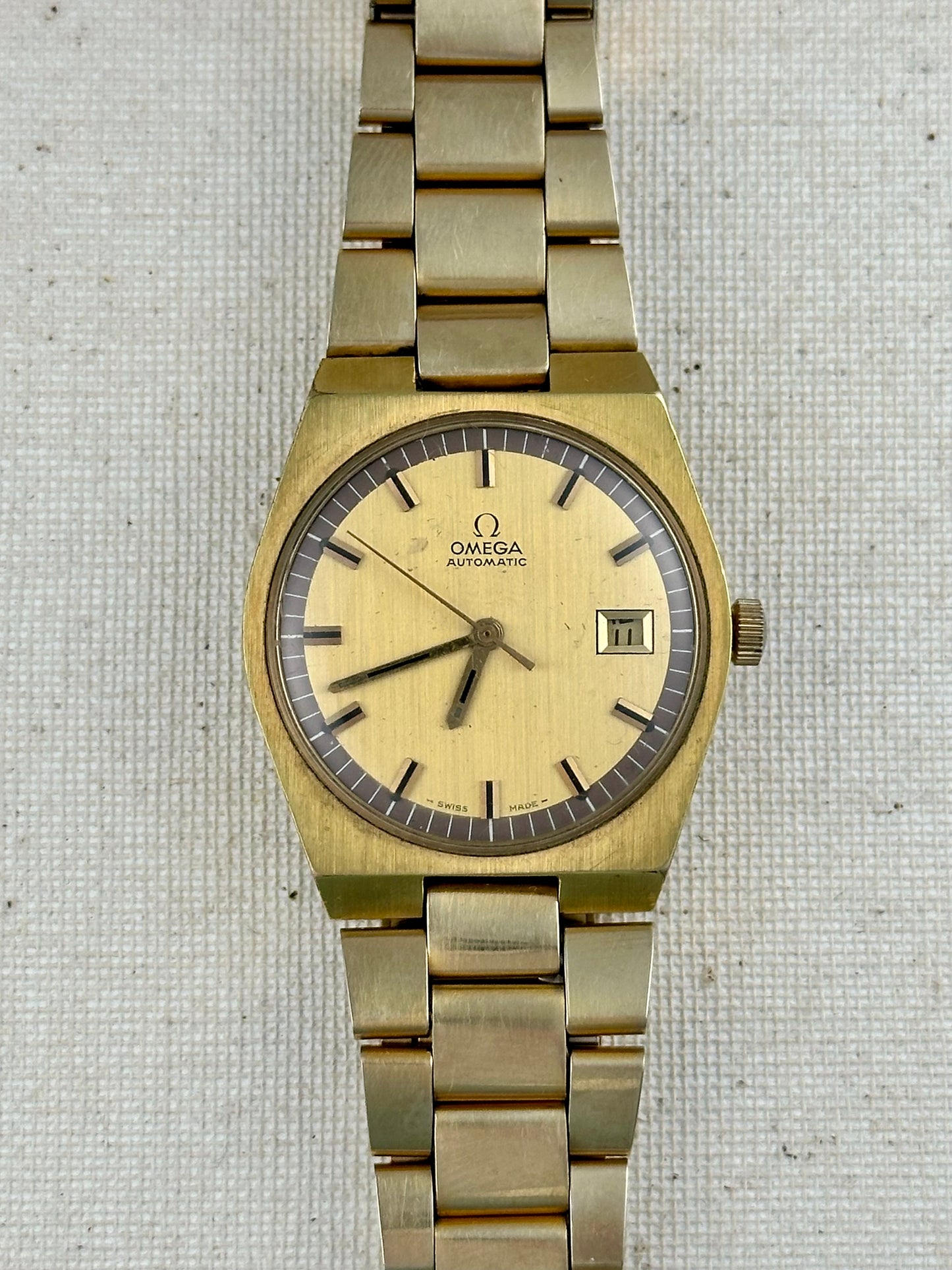 Omega Auto Date Bracelet Vintage