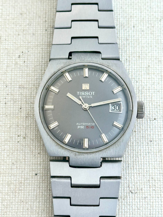 Tissot PR516 Grey Dial Vintage