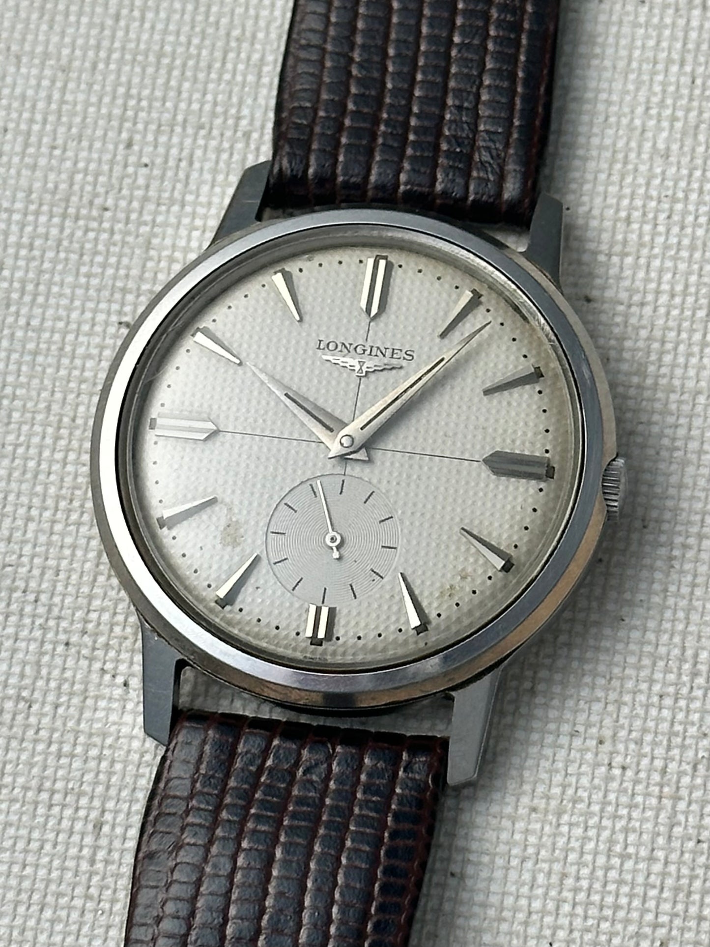 Longines Waffle Dial Small Seconds Vintage