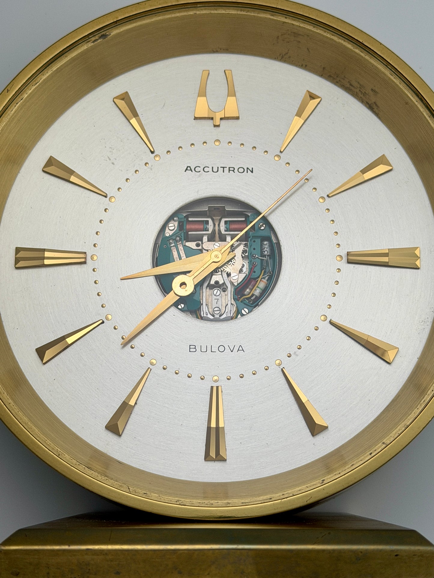 Accutron Spaceview Desk Clock Vintage