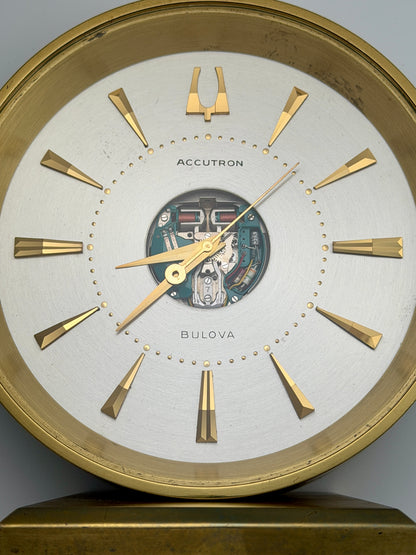 Accutron Spaceview Desk Clock Vintage