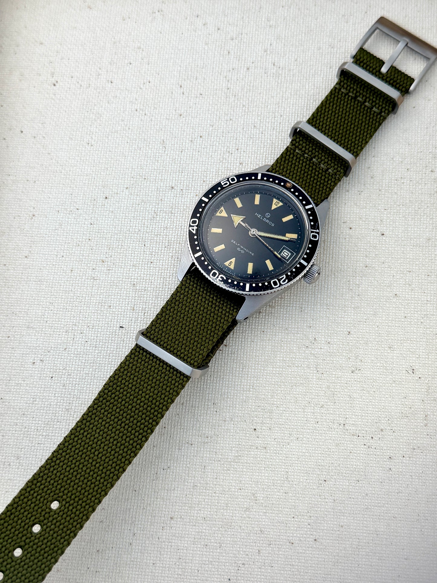 Helbros Fat Arrow Diver Vintage