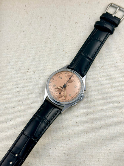 Helbros Copper Dial "up down" Chronograph Vintage