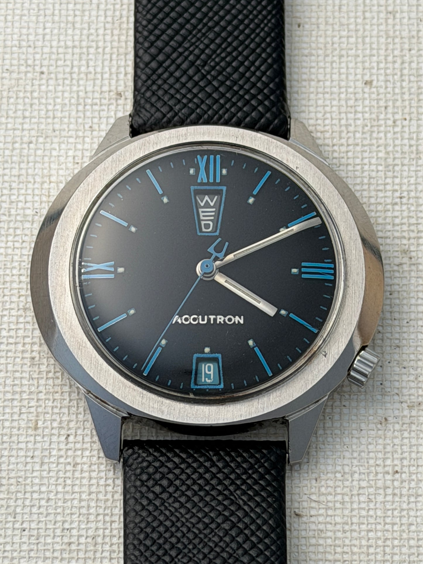 Accutron Up Down Bad Ass Blue Vintage