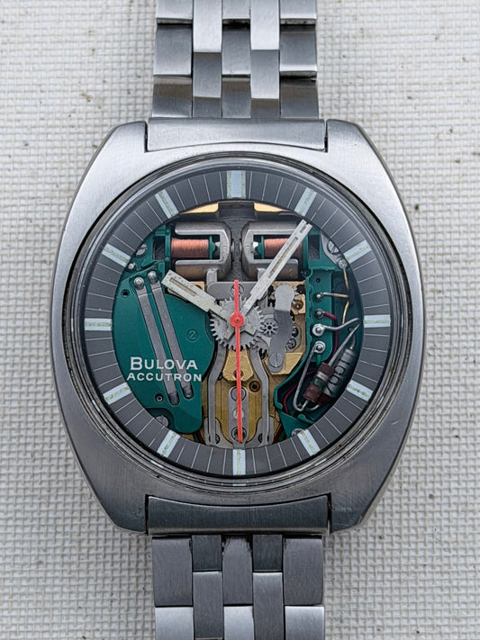 Accutron Spaceview Steel Bracelet Vintage