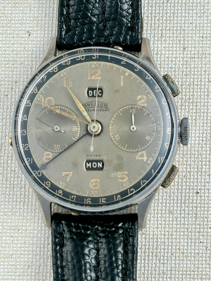 Angelus Chronodato Grey Dial Vintage