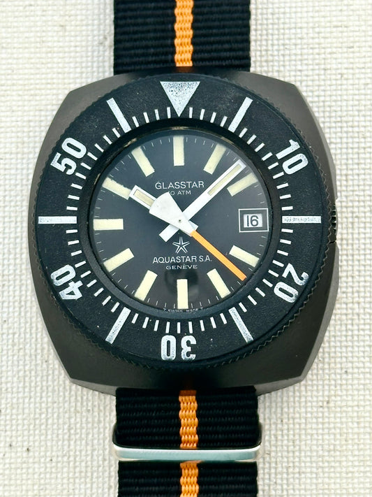 Aquastar Glasstar Diver Vintage