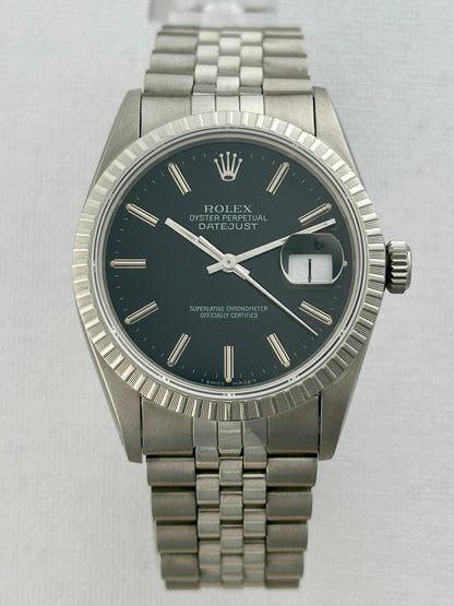 Rolex Datejust Black Dial Vintage