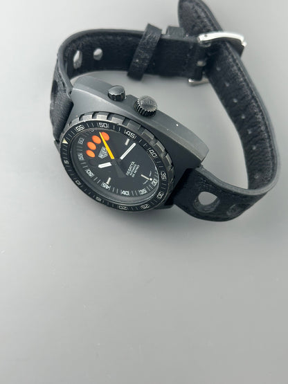 Heuer Regatta Black PVD Vintage