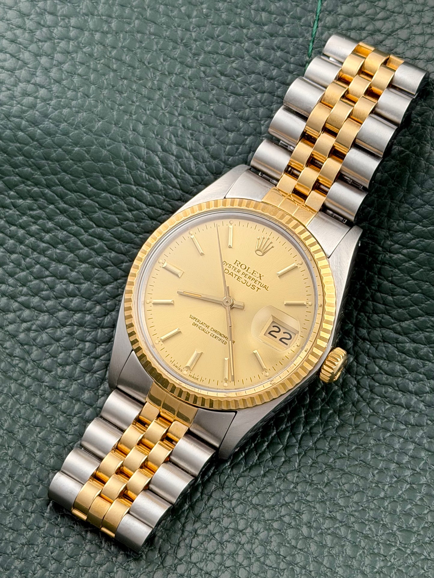 Rolex Datejust Two-Tone Champagne Dial Vintage