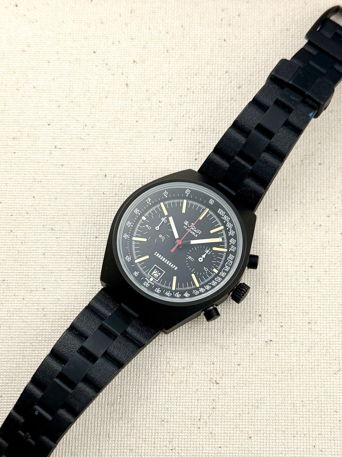 LeJour PVD Chrono Box and Papers NOS Vintage