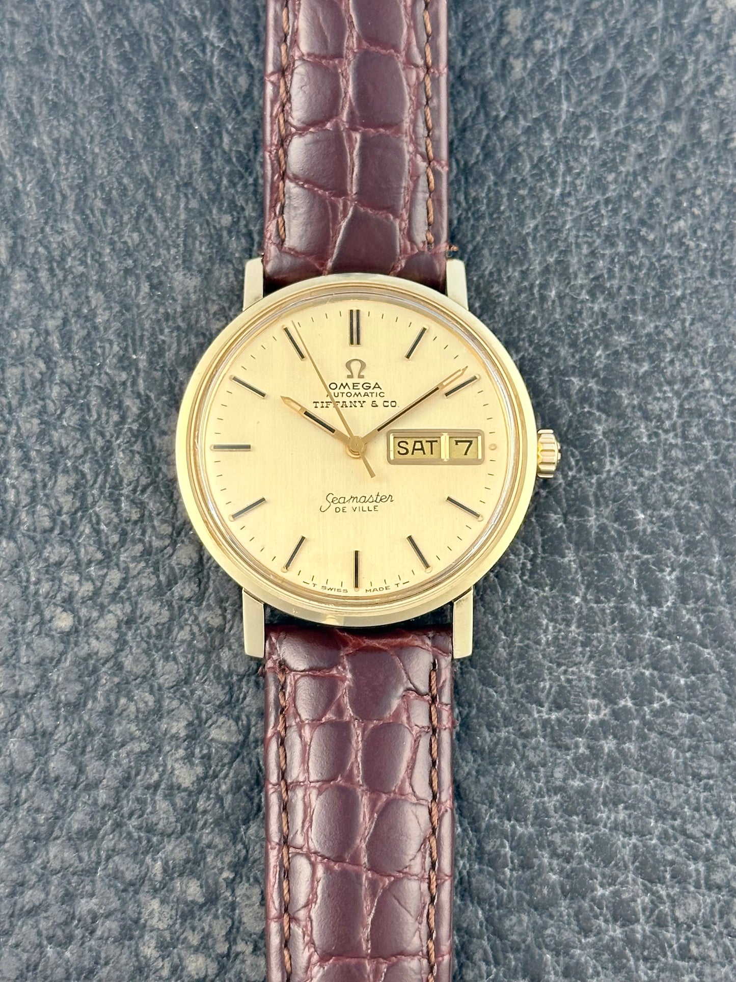 Omega Seamaster De Ville 14k Retailed by Tiffany & Co. Vintage