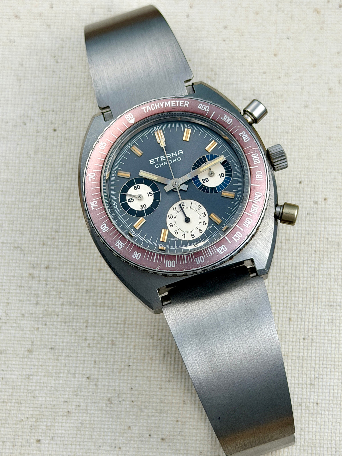 Eterna 154 FTP Chronograph Ghost Bezel Vintage