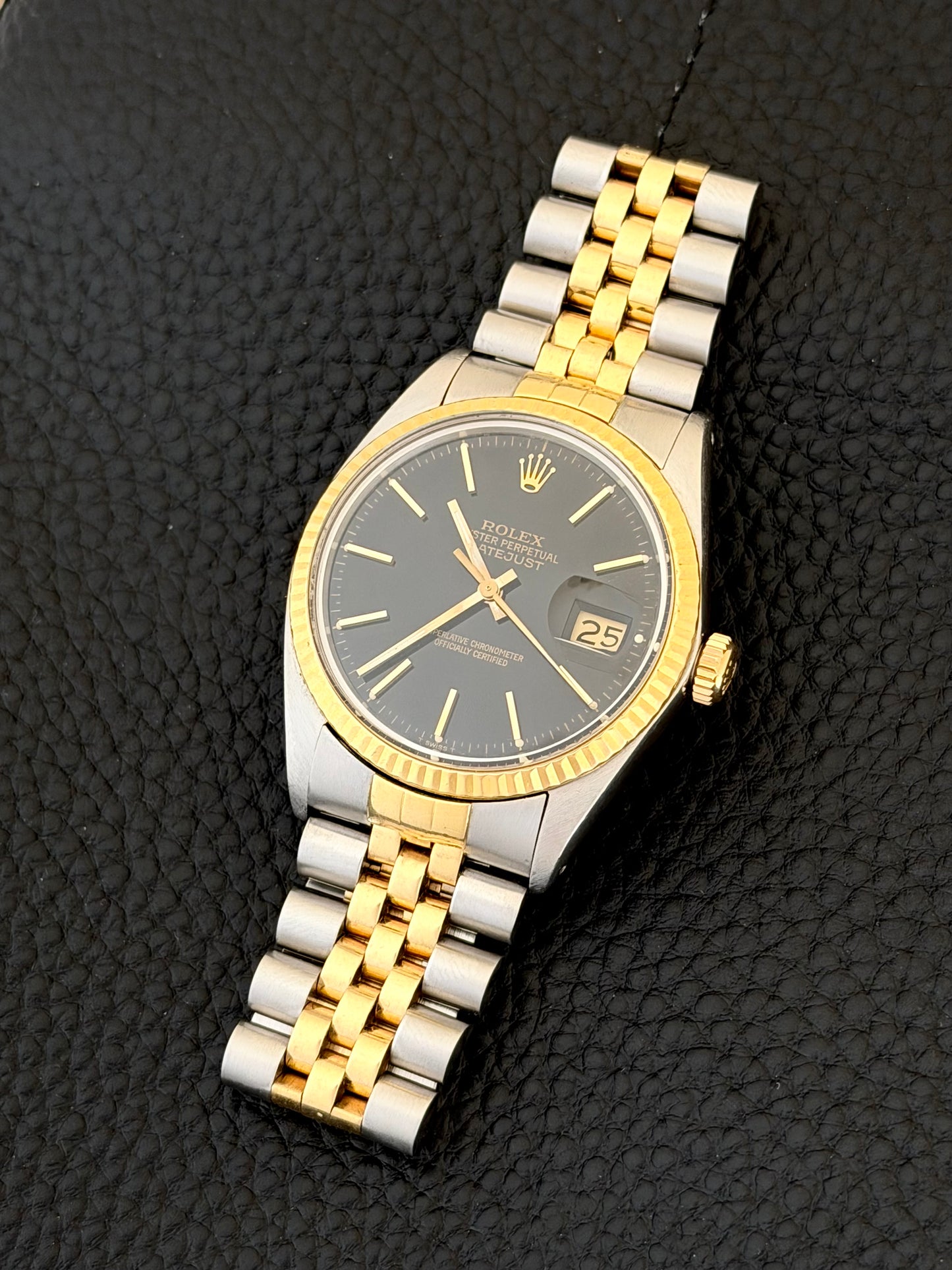 Rolex Datejust Black Dial Full Set (the real kind) Vintage