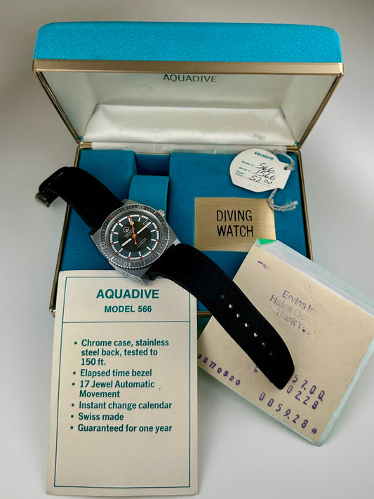 Aquadive Box and Papers Vintage