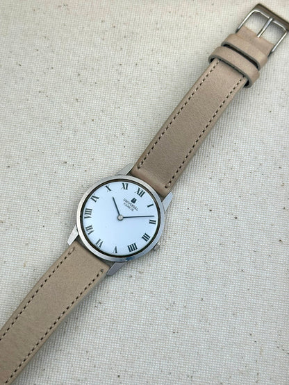 Universal Geneve White Dial Roman Numerals Vintage