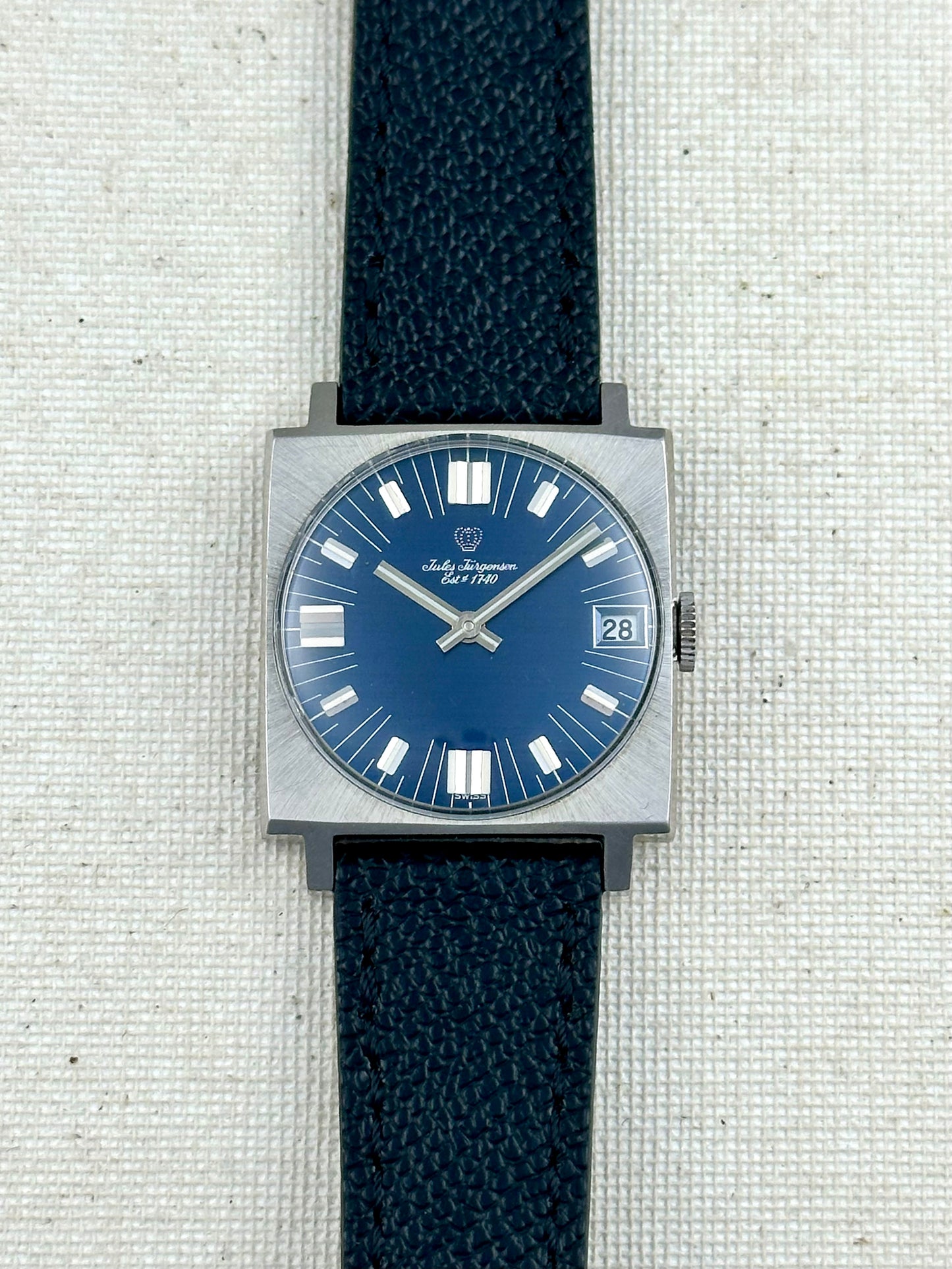Jules Jurgenson Blue Dial Vintage