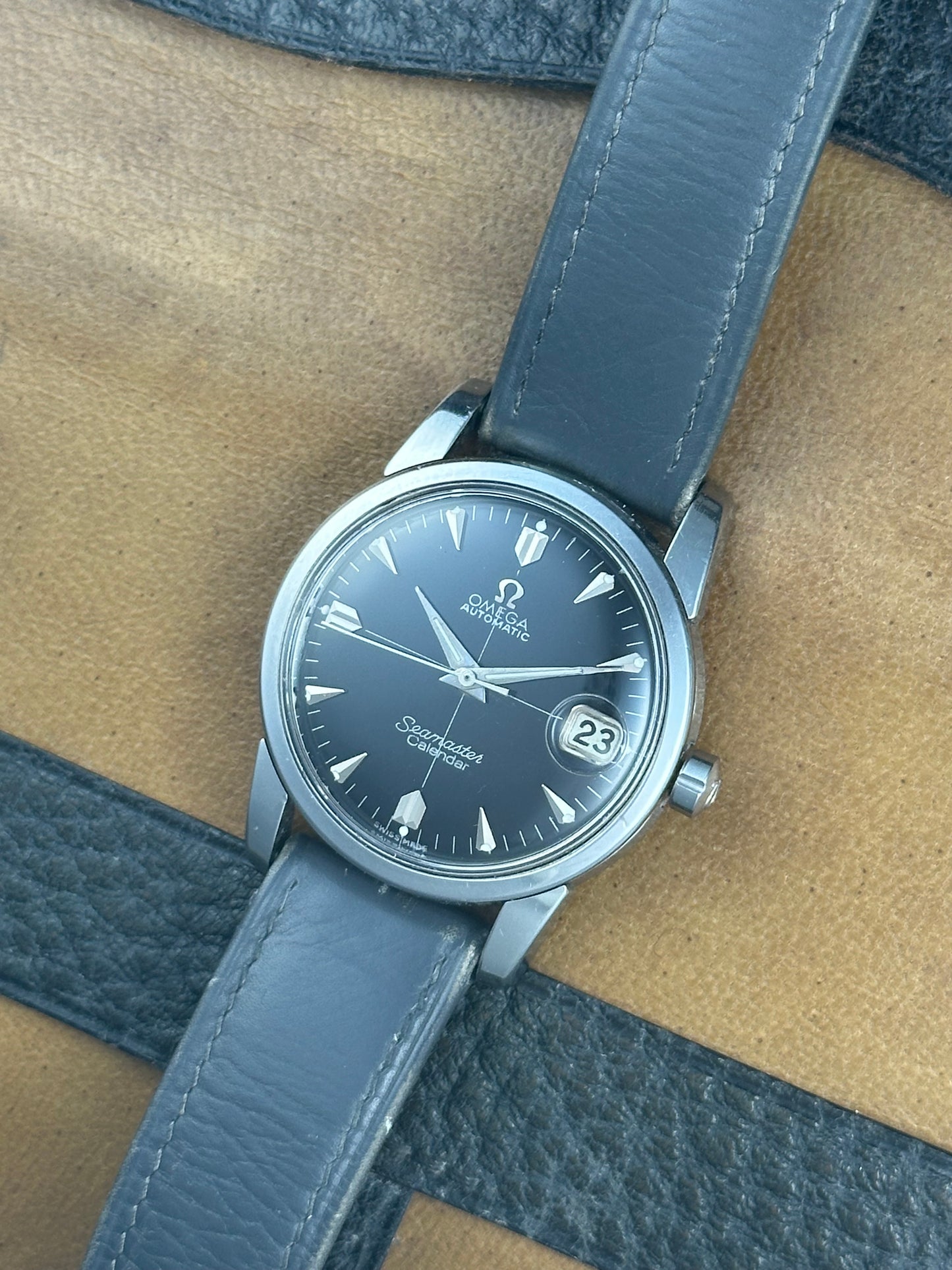 Omega Seamaster Black Sector Dial Vintage